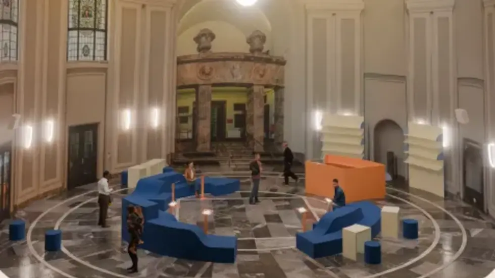 Zur Auswahl steht auch der Entwurf vom Büro "SchnelleBunteBilder" aus Berlin.