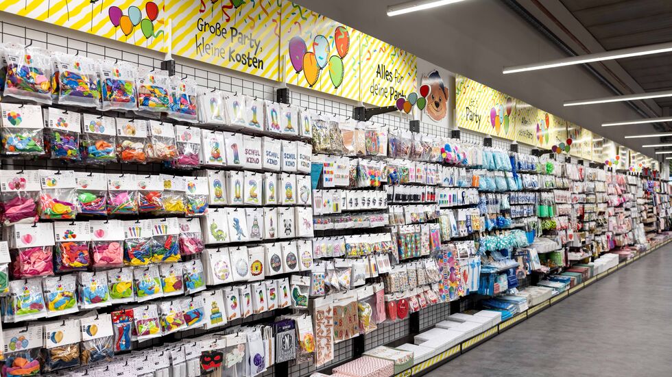 Regale im Tedi, Crimmitschauer Straße