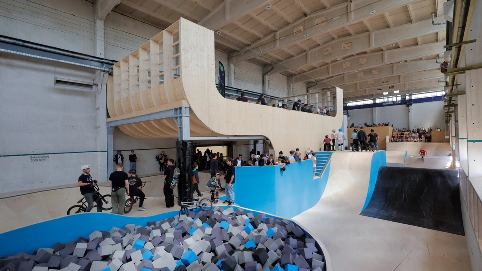 Die Skatehalle ist in ihrer Art einzigartig in Sachsen