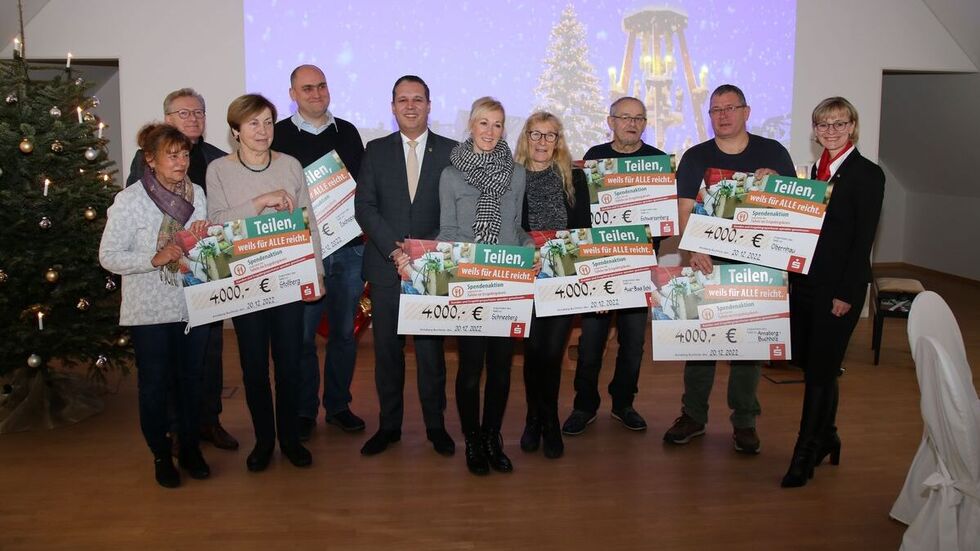 Sieben Tafeln freuen sich über jeweils 4.000 Euro.