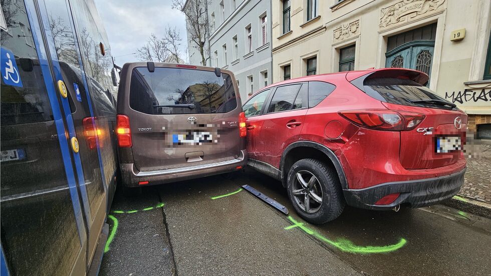 So sah das Ganze von hinten aus ...