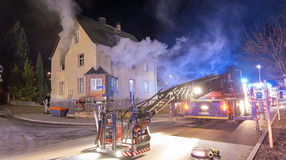 Der Einsatzort an der Stadtbadstraße in Thalheim. Der Einsatzort an der Stadtbadstraße in Thalheim.