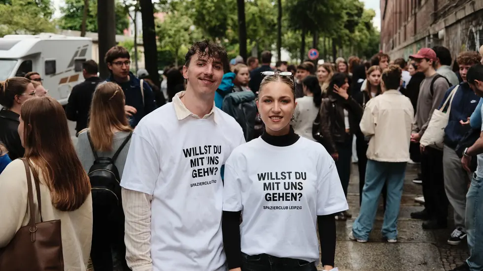 Pese und Julia am Samstag, kurz vor der Premiere am Samstag.