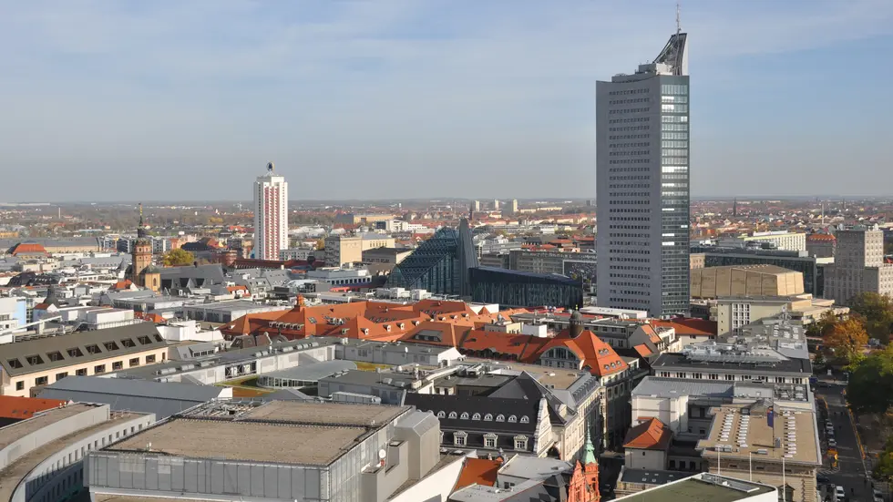 Blick über Leipzig (Symbolbild).