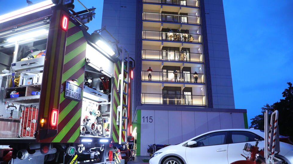 Die Feuerwehr im Einsatz.