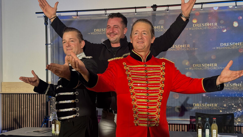 Die Zirkusdirektoren William, Leonard und Sascha Köllner wollen die Welt nach Dresden holen. Die Zirkusdirektoren William, Leonard und Sascha Köllner wollen die Welt nach Dresden holen.