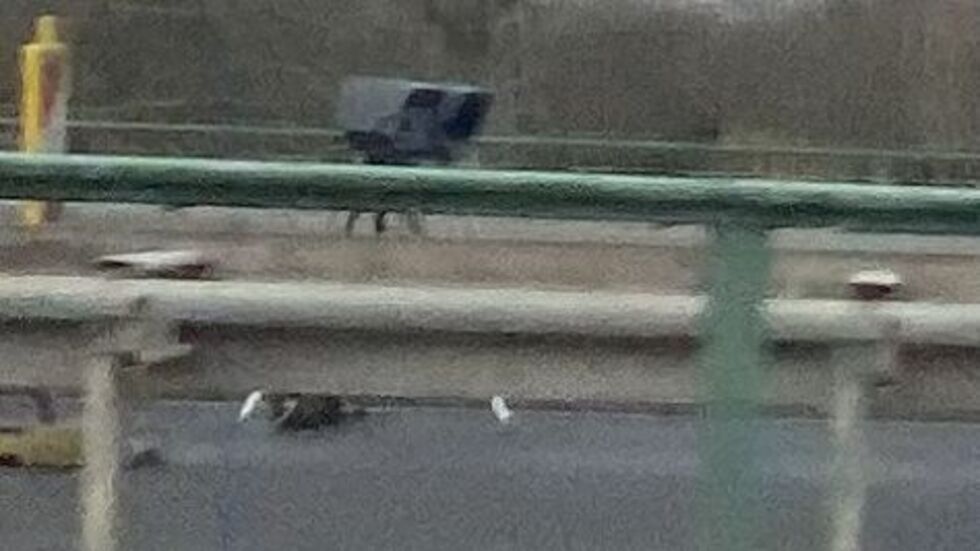 Die Radarfalle auf der Agra-Brücke südlich von Leipzig. Hier steht sie mitten in der Tempo-50-Zone, daran gibt´s nichts zu meckern.