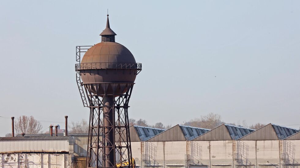 Archivbild des denkmalgeschützten Wasserturms