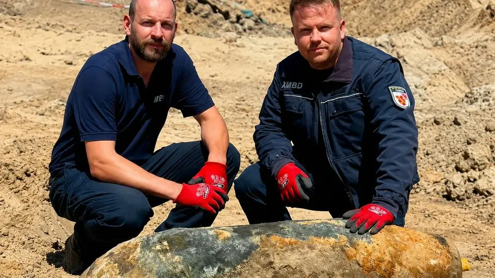 Entschärfer Steffen Seliger und Enrico Schnick Entschärfer Steffen Seliger und Enrico Schnick