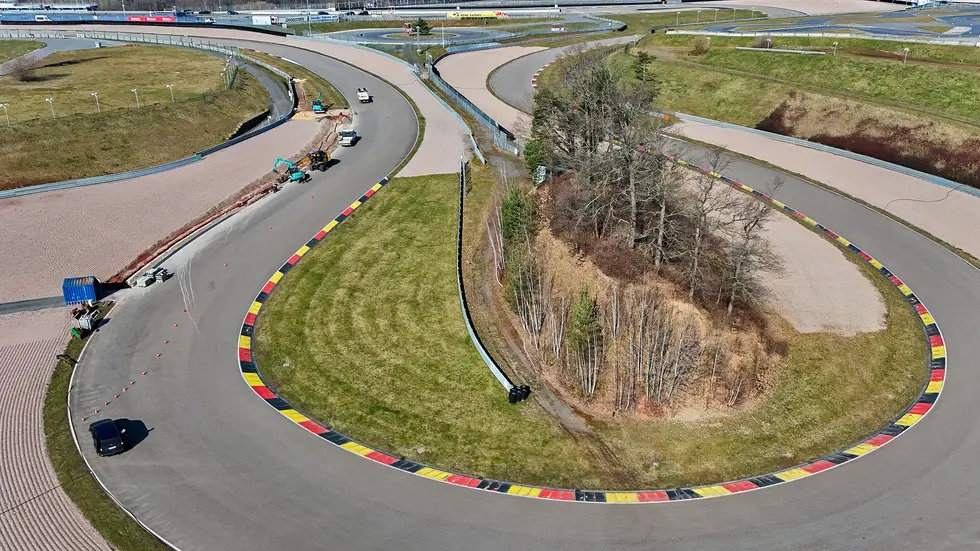 An der Sachsenkurze und - wie hier im Bild - an der Omega-Kurve wird gebaut. 