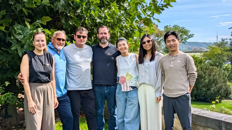 (v.l.n.r): Janett Krätzschmar-König, Jens Zander, Oleg Jampolski, Martin Kisza, Tina Chen, Mei-Chen Spiegelberg, Harry Liu