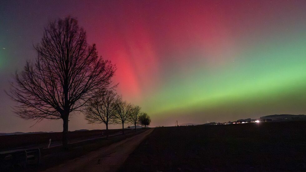Polarlichter über Oybin Polarlichter über Oybin