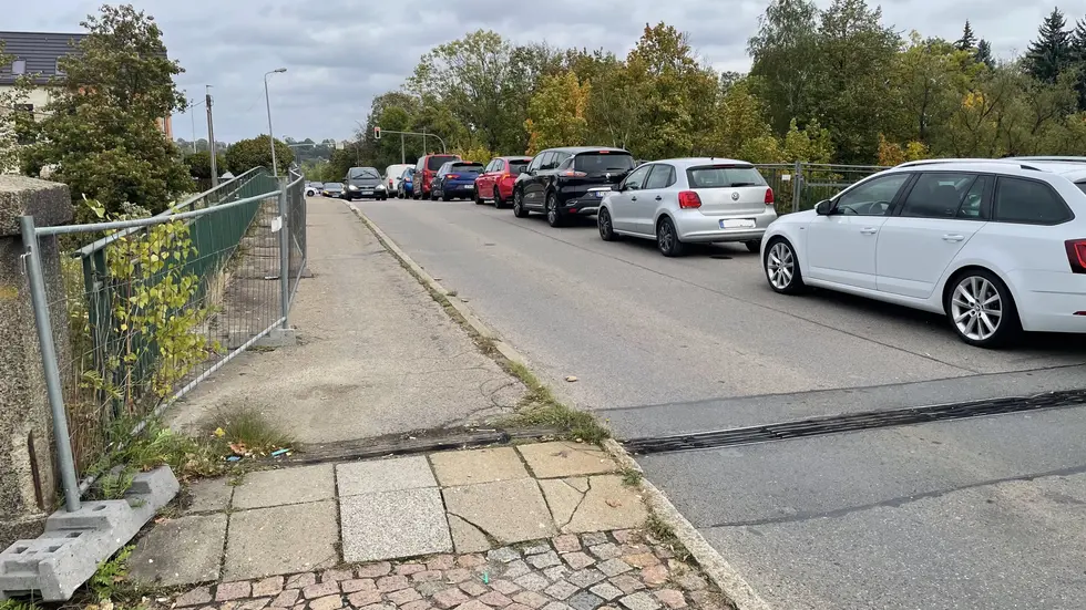 Cainsdorfer Brücke am Freitagnachmittag
