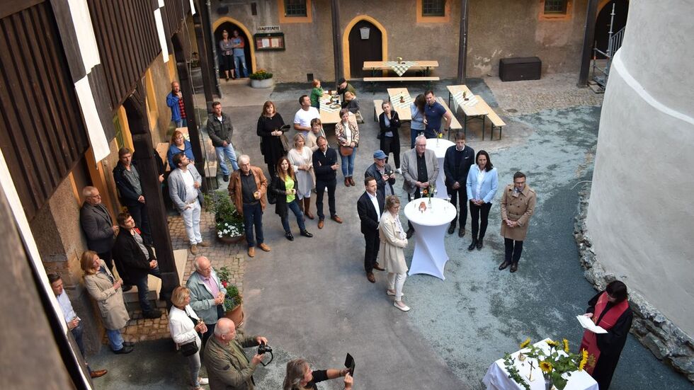 Alle, die an der Turmsanierung mitgewirkt haben, waren am Wochenende bei der Dankesfeier eingeladen.