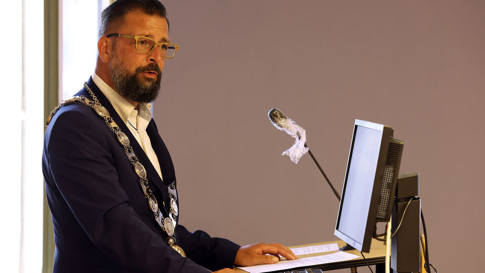 Marcus Steinhart bei einer Rede im Stadtrat. 