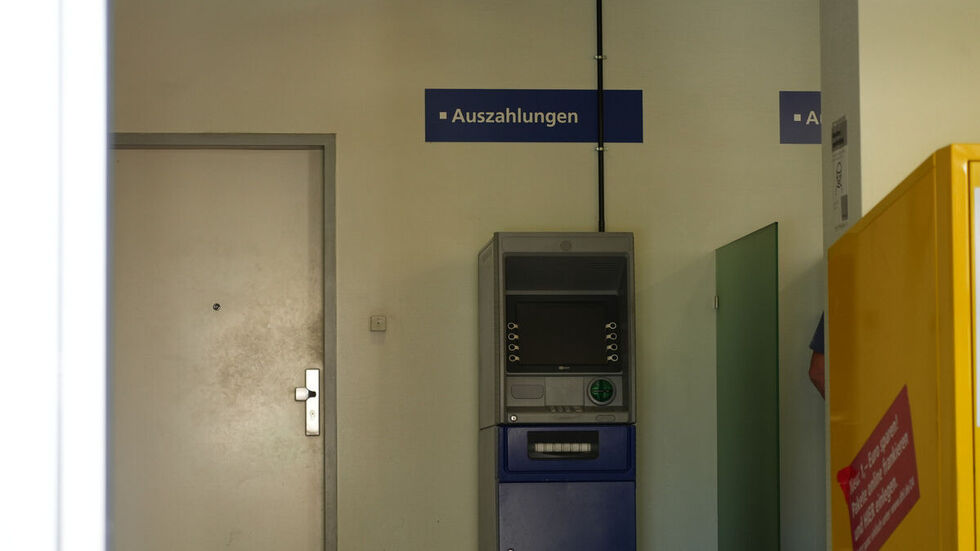 Dieser Geldautomat wurde von den Tätern manipuliert.