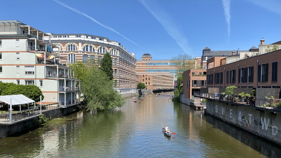 Karl-Heine-Kanal in Leipzig