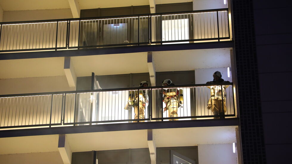 Die betroffene Brandwohnung im 5. Obergeschoss.