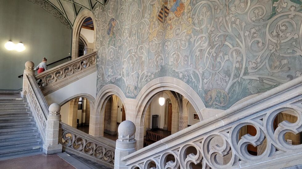 Aufgang zum Landgericht in Bautzen