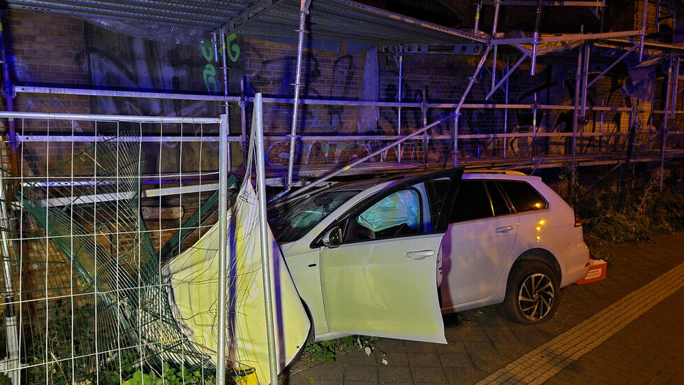 An der Unfallstelle.