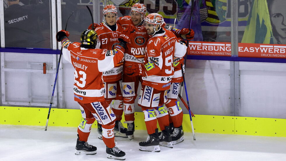 Die Crimmitschauer konnten am Ende einen Derbysieg bejubeln. 