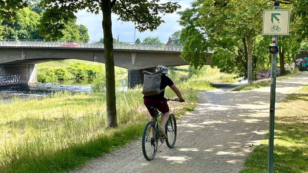 Dieser Teil des Mulderadweges bekommt eine Asphaltdecke.