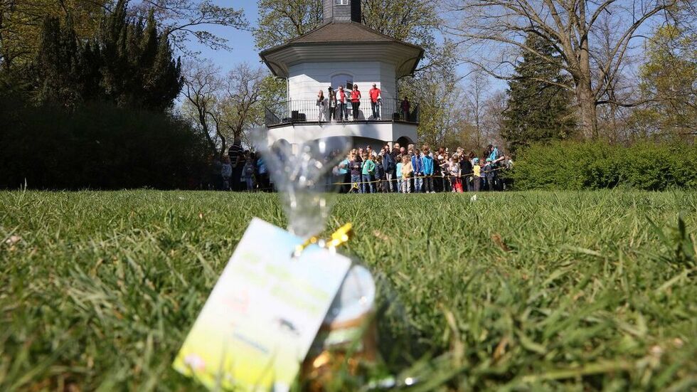 Zuletzt gab es die große Ostereiersuche im Schlosspark 2019.  