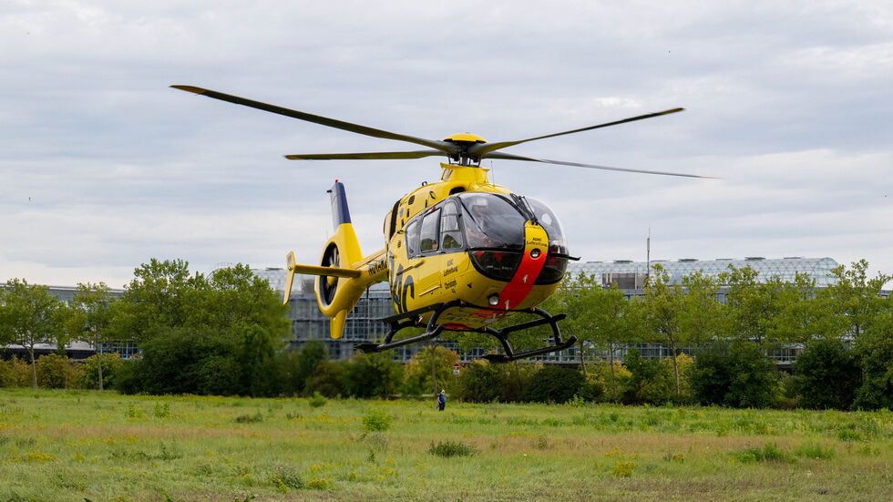 Auch ein Rettungshubschrauber war im Einsatz.