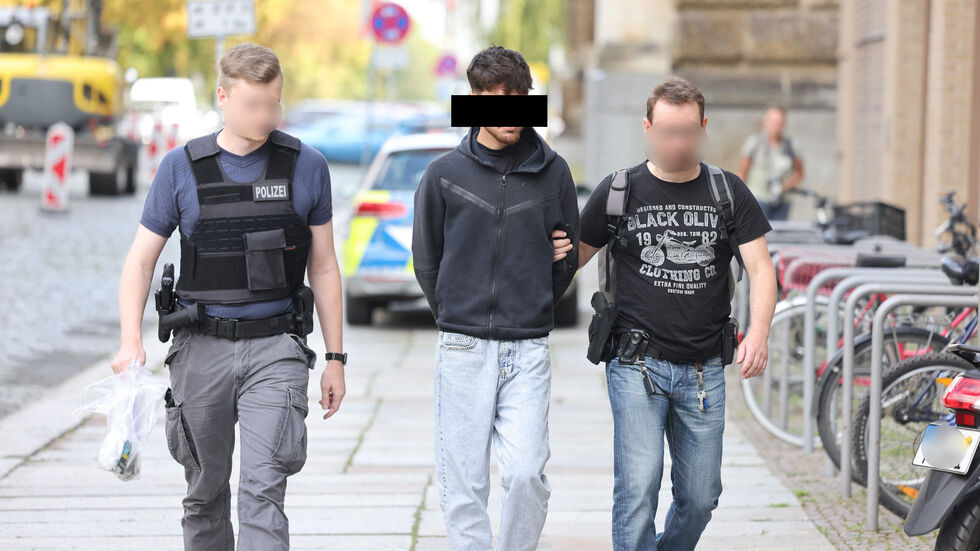 Ismail Alhaj H. (M.) bei der Haftrichtervorführung am Samstag.
