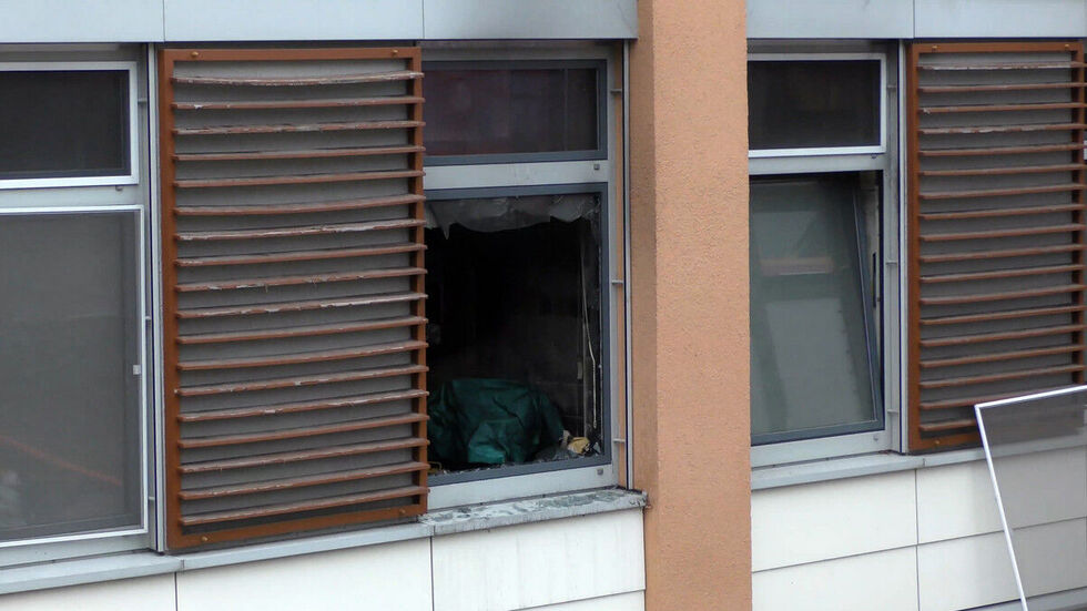 In diesem Behandlungszimmer war das Feuer ausgebrochen. 