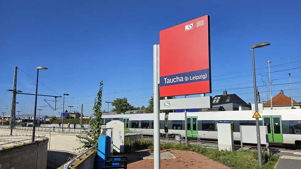 Der Überfall geschah Sonntagmorgen am S-Bahnhof Taucha.