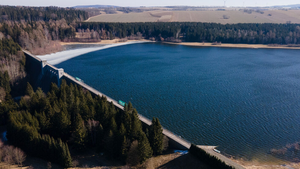 Die Talsperre Lehnmühle in Frauenstein (Archivbild)