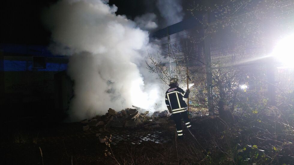 Brand am alten Praktiker