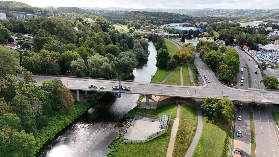 Glück-auf-Brücke bei einer früheren Prüfung
