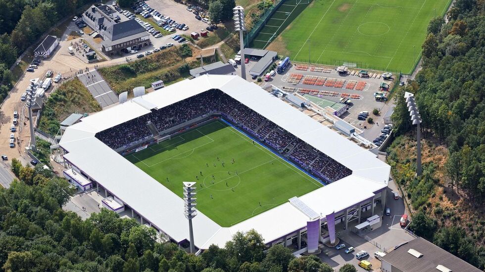 Das Erzgebirgsstadion in Aue.