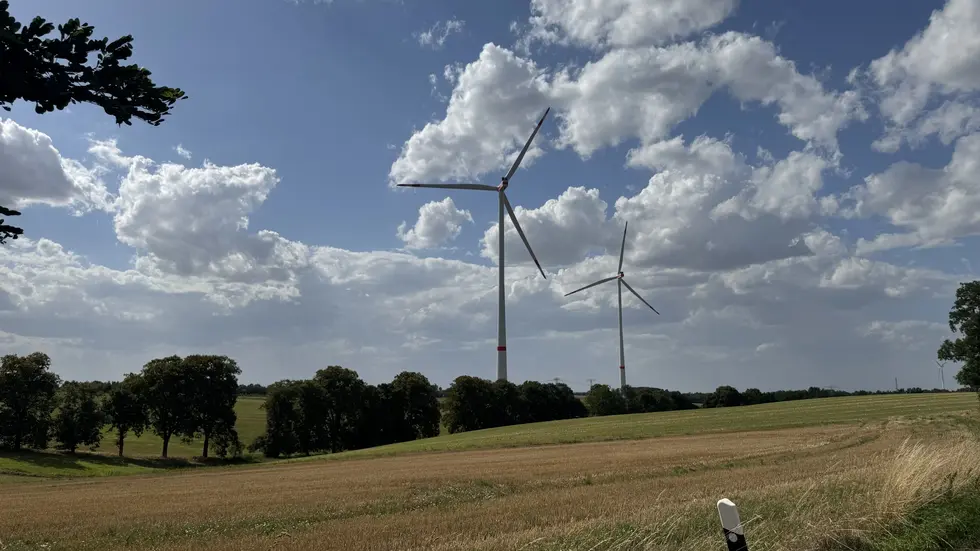 Teil des Windparks an der Freitagstraße