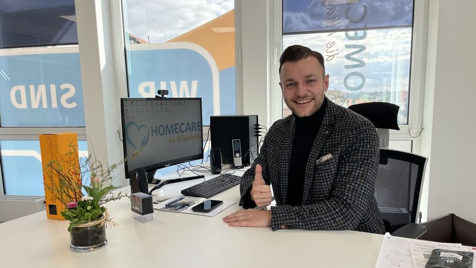 Felix Richter in seinem Werdauer Büro
