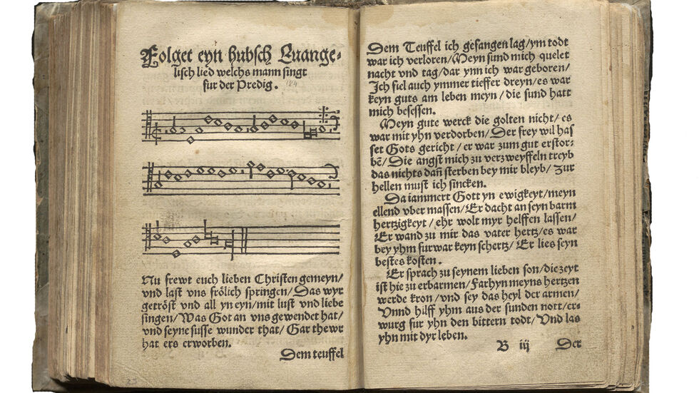 Nur noch ein Exemplar gibt es vom ersten Zwickauer Gesangbuch. 