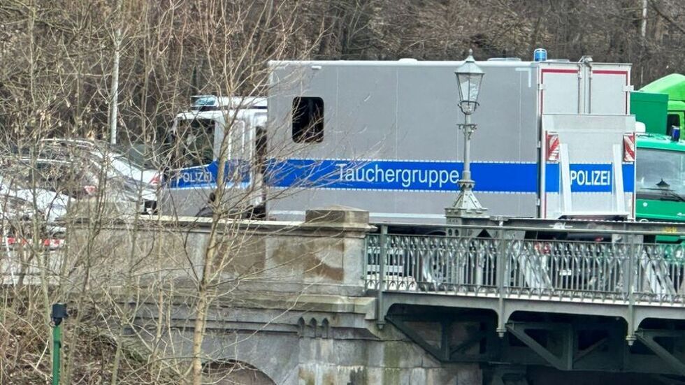 Die Tauchergruppe der Polizei war vor Ort