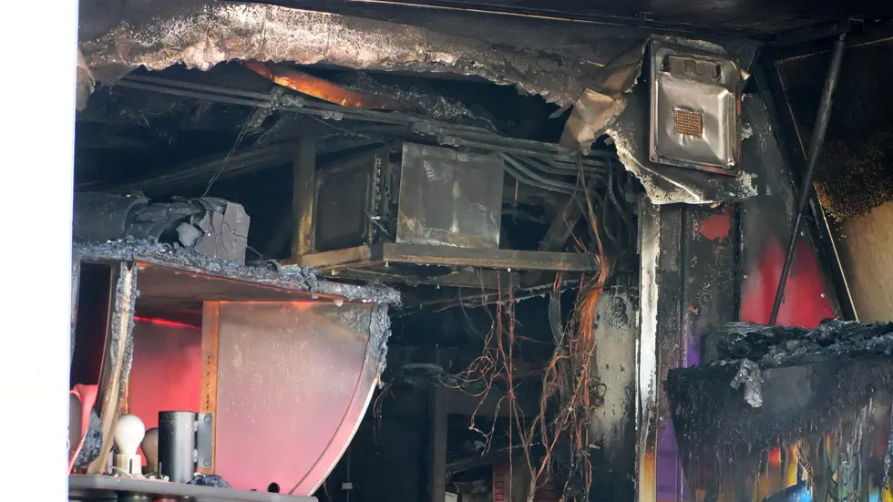 Hier hat das Feuer gewütet. Hier hat das Feuer gewütet.