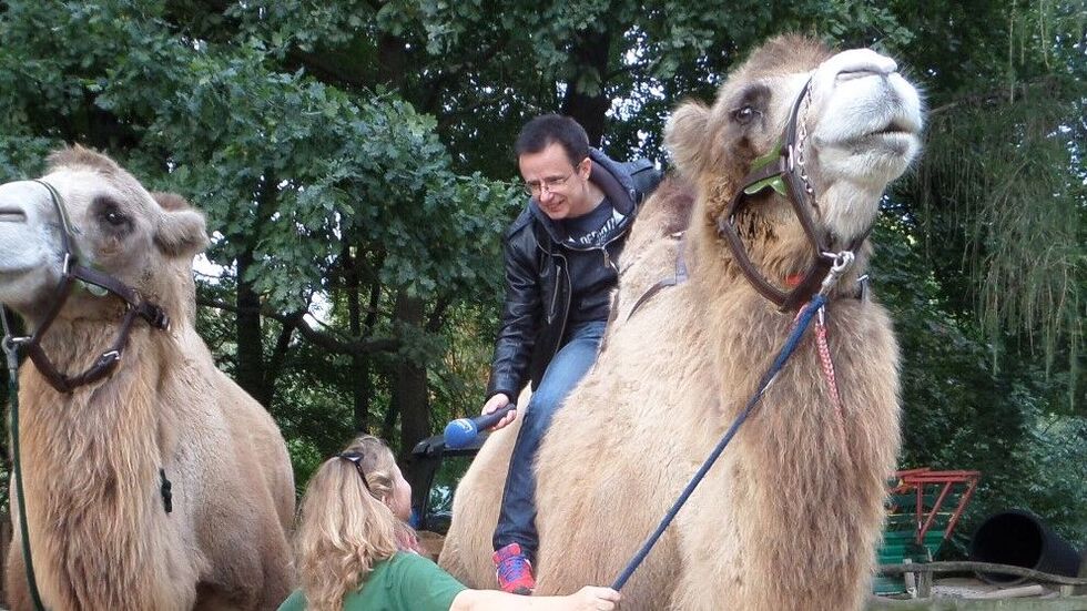 Beim Interview mit Ivan und Tierpark-Kuratorin Catrin Hammer im Juni 2020