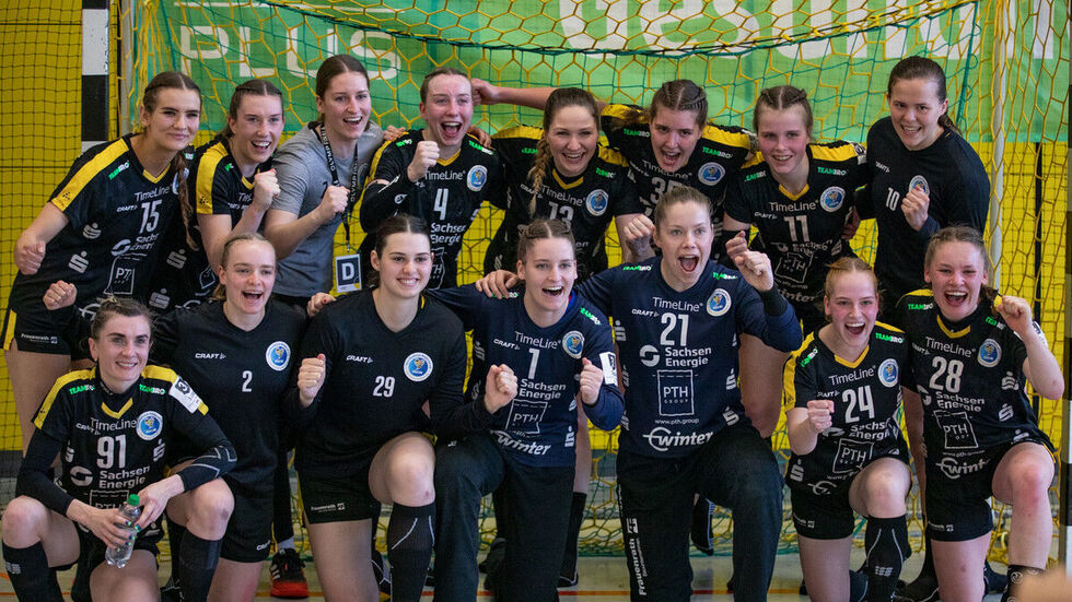 Erster Sieg im ersten Spiel: Die Rödertalbienen haben die ersten Punkte in der Aufstiegsrunde eingefahren. 