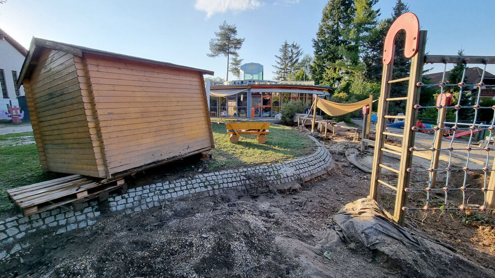 In Klaffenbach wurde auch ein Kindergarten verwüstet.