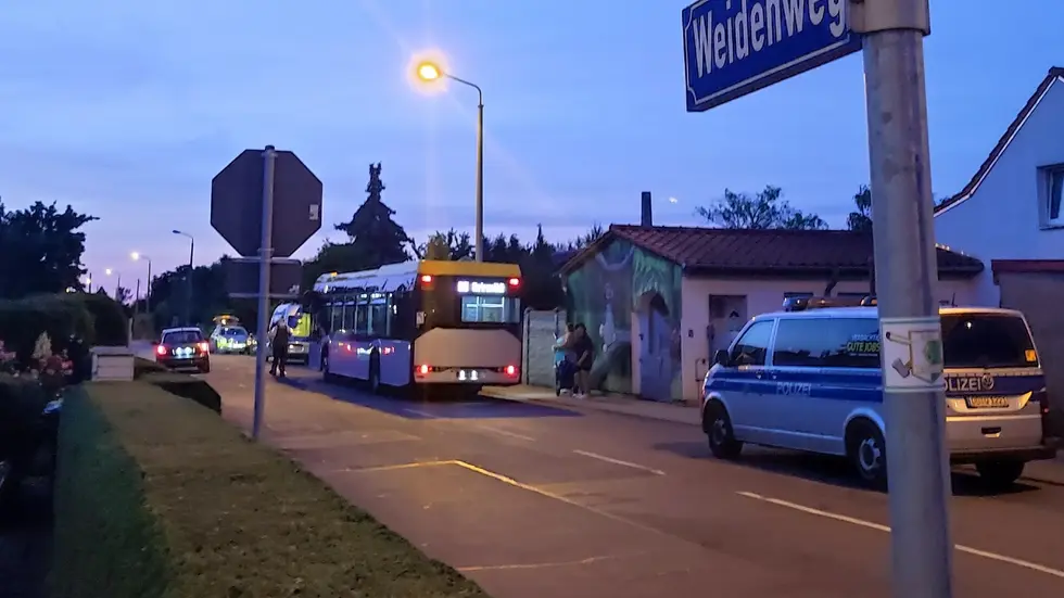 Der Einsatzort auf dem Weidenweg, Ecke Gerhard-Ellrodt-Straße.