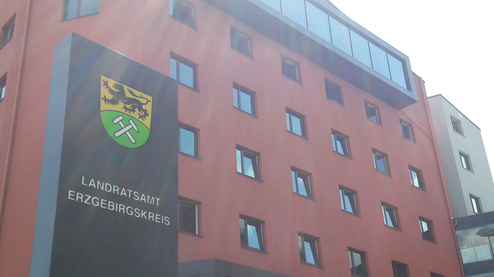 Das Landratsamt in Annaberg-Buchholz.