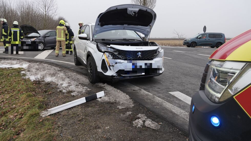 Die Unfallstelle am Montagnachmittag nördlich von Leipzig.