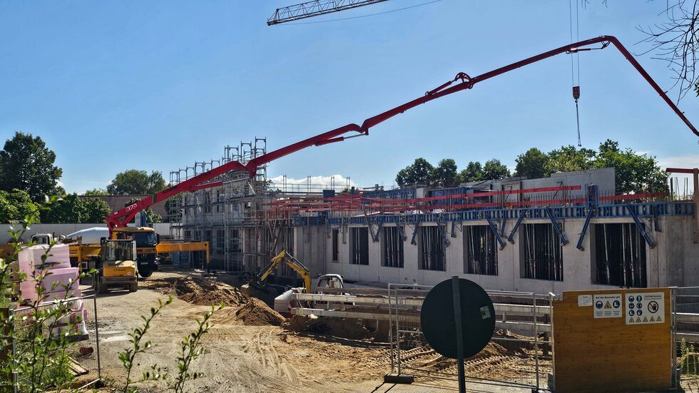 Die Arbeiten liegen im Zeitplan.