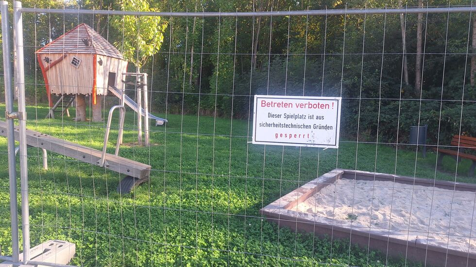Seit dem 19. September dürfen Kinder hier nicht mehr spielen.