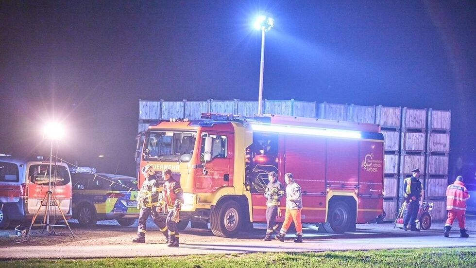 Die Einsatzkräfte vor Ort.