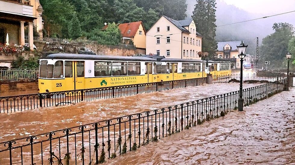 Das Hochwasser am 17. Juli 2021 hat schwere Schäden verursacht. Das Hochwasser am 17. Juli 2021 hat schwere Schäden verursacht.